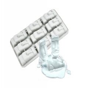 西方文化硅膠冰格，復(fù)活節(jié)石像制冰模型_硅膠廚