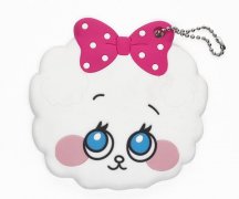 卡通便攜鏡子PVC套，可愛小羊鏡子保護(hù)套_PVC套